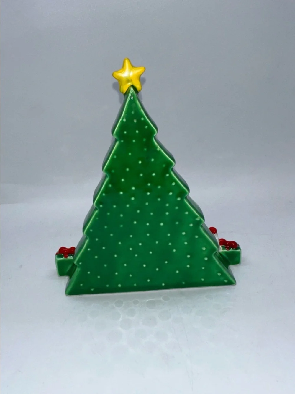 Department 56 Green Christmas Tree with Presents Decor Lynda Sylvester Design
